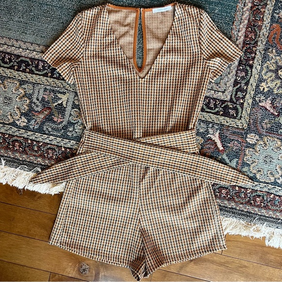 Zara plaid jumpsuit. - Picture 1 of 7